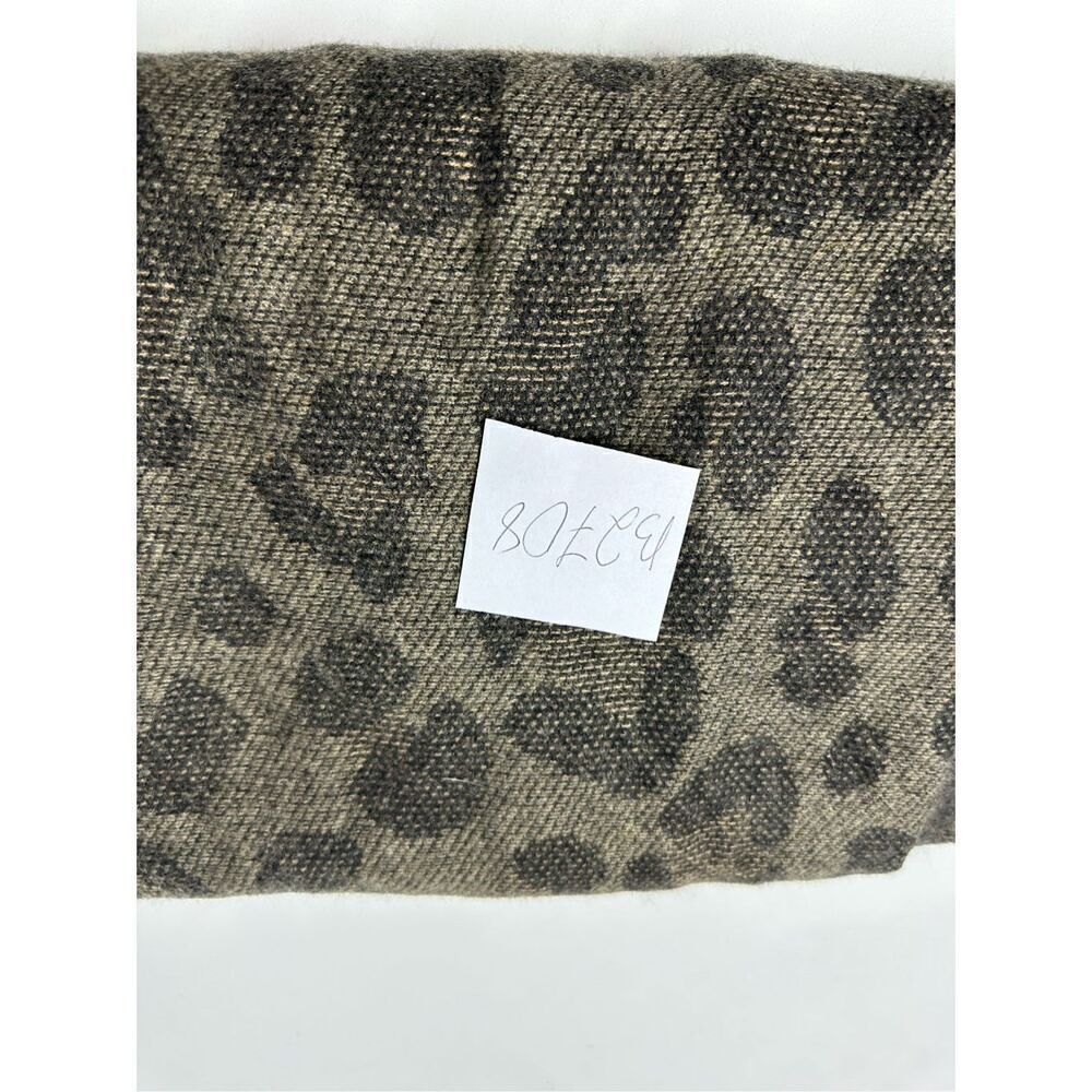 Woolrich Bohemian Leopard Print Cozy Blanket Wrap Poncho One Size - Picture 11 of 11